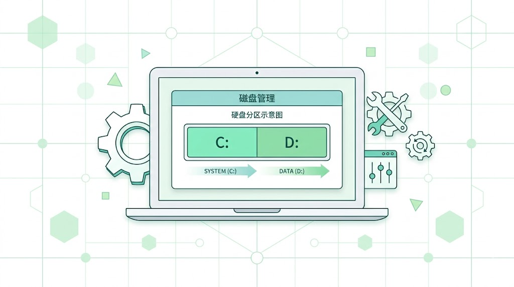 华为笔记本电脑分盘方法教程横幅