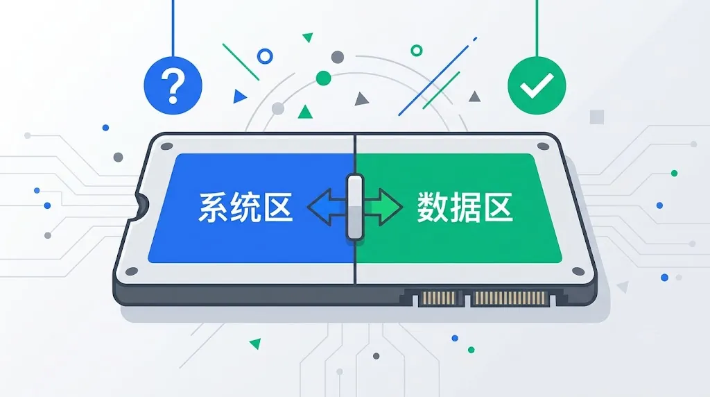 固态硬盘分区示意图