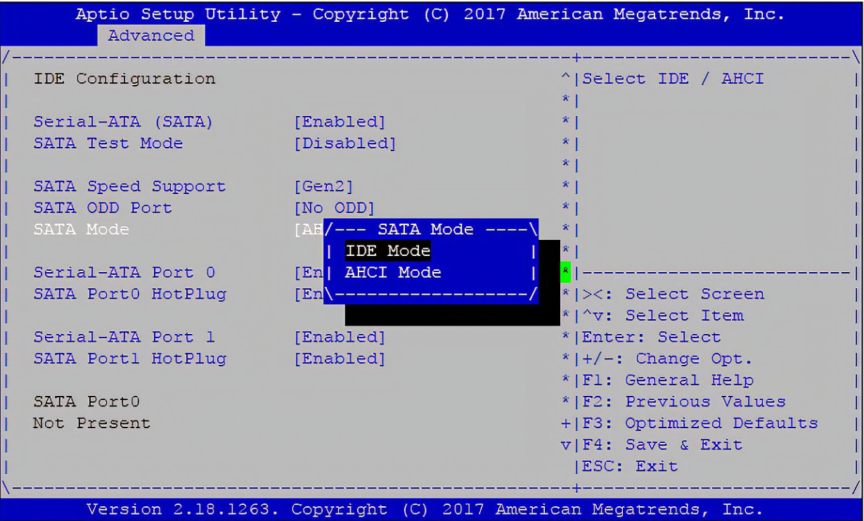 SATA Mode