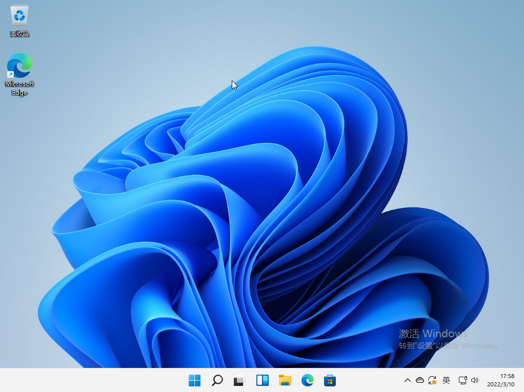进入Windows 11系统桌面即安装成功