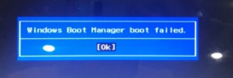 Windows Boot Manager boot failed